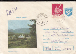 42911- MANECIU CHEIA MONASTERY, REGISTERED COVER STATIONERY, 1991, ROMANIA - Abbayes & Monastères