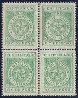 ESPAÑA/FILIPINAS 1898/99 - Edifil #3 Correo Insurrecto - MNH ** - Bloque De 4 - Philippines