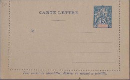 France Colony, French Diego Suarez, Letter Sheet, Postal Stationary, Entier Postale, Mint - Covers & Documents