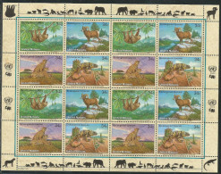 UNO-New York, 2002, 890/93, Gefährdete Arten (X): Fauna.  MNH **, Kleinbogen - Nuovi