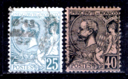 Monaco-217 - 1891/94 - Y&T N. 16, 17 (o) Obliterated - Privi Di Difetti Occulti - - Usados