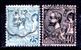 Monaco-218 - 1891/94 - Y&T N. 16, 17 (o) Obliterated - Privi Di Difetti Occulti - - Usados