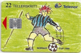 Norway - Telenor - Norway Cup 1995 - N-053a (Cn. C55150665), SC7, 06.1995, 9.500ex, Used - Norwegen