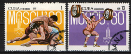 CUBA - 1979 - OLIMPIADI DI MOSCA - USATI - Oblitérés