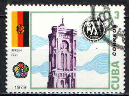 CUBA - 1978 - FESTIVAL DEI GIOVANI - BERLINO 1951 - USATO - Oblitérés