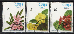 CUBA - 1977 - PIANTE DA FIORE - USATI - Oblitérés