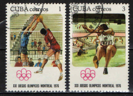 CUBA - 1976 - OLIMPIADI DI MONTREAL - USATI - Oblitérés