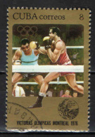 CUBA - 1976 - MEDAGLIA VINTA ALLE OLIMPIADI DI MONTREAL - BOXING - USATO - Oblitérés