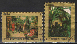 CUBA - 1976 - DIPINTI DI G. COLLAZO - USATI - Oblitérés