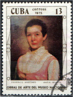 CUBA - 1975 - MARIA WILSON - DIPINTO DI FEDERICO MATINEZ - USATO - Oblitérés