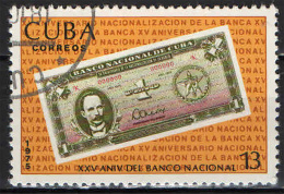 CUBA - 1975 - BANCONOTA - BANCA NAZIONALE CUBANA - 25° ANNIVERSARIO - USATO - Oblitérés