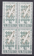 New Zealand 1966 Scouting / Jamboree 1v Bl Of 4 ** Mnh (30111) - Ongebruikt