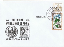 FLORA-L18 - ALLEMAGNE  Anémones Hépatiques Sur Entier Postal De La Bruposta 1978 - Privé Briefomslagen - Gebruikt