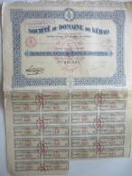 Société Du Domaine De Kébao Cent Francs  N° 084,495 - J - L