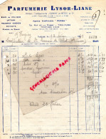 31 - TOULOUSE - FACTURE PARFUMERIE LYSOR LIANE- ETS. LYSORINE ET BESSE- PARFUM- 70 RUE DE LA POMME -1941 - Drogerie & Parfümerie