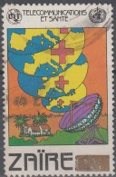 Zaïre 1990 Michel 972 O Cote (2002) 1.60 Euro Télécommunications Cachet Rond - Gebraucht