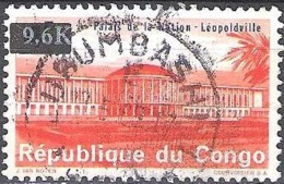 Congo 1968 Michel 312 O Cote (2002) 0.50 € Palais De La Nation Léopoldville Cachet Rond - Afgestempeld