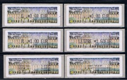 6 ATMs, LISA1, PLACE DES VOSGES, E 0.68/ 0.80/ P 1.00/ LETTRE 1.60 Avec Reçu FDC, Au 19/05/2016 Et Liste Des Achats - 2010-... Illustrated Franking Labels