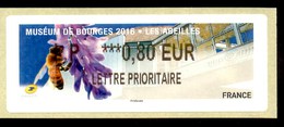 Bourges 2016 Abeilles 0,80 Eur Lettre Prioritaire - 2010-... Illustrated Franking Labels