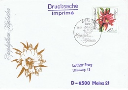 CAC-L16 - ALLEMAGNE ORIENTALE FDC CACTUS Au Tarif Imprimés - 1981-1990