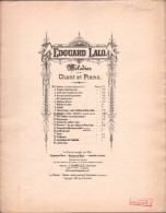 Partition : MELODIES Pour Chant Et Piano MARINE - Edouard LALO - J-L