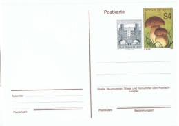 CHAMP-L66 - AUTRICHE Entier Postal  Champignons 1989 - Briefkaarten