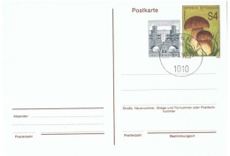 CHAMP-L67 - AUTRICHE Entier Postal Oblitéré Champignons - Briefkaarten