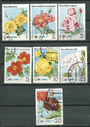 CUBA  Scott# 2275/2281 (o)  Set Flowers - Oblitérés