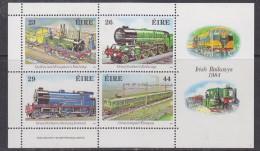 Ireland 1984 Irish Railways M/s ** Mnh (30223) - Blocks & Sheetlets