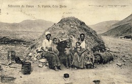 CABO VERDE, S. SÃO  VICENTE, Habitantes Do Campo, 2 Scans - Cape Verde