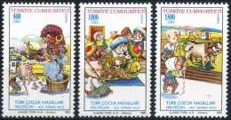 TURKEY 1991 (**) - Mi. 2935-37, Turkish Children Fairy-Tales - Nuevos