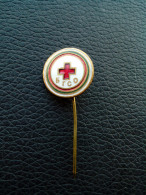 UNIQUE POST VINTAGE 1950-60'S  RARE RED CROSS BADGE BGSO BULGARIA AWARD ENAMEL PIN - Services Médicaux