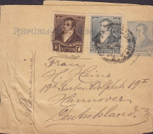 Argentina Uprated Postal Stationery Ganzsache Entero Wrapper Bande Journal Streifband To HANNOVER Germany - Postal Stationery