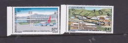 New Caledonia SG 588-89 1977 Airports MNH - Neufs