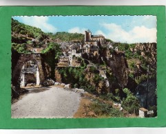 Saint-Cirq-Lapopie Vue Générale Grande Porte église 2 Scans (46-Lot) 30/06/1965 - Saint-Cirq-Lapopie