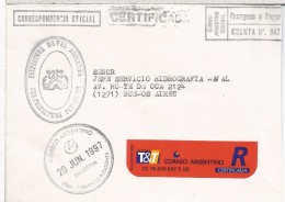 ARGENTINA CC CORREO OFICIAL ARMADA ARGENTINA PREFECTURA PATAGONES - Officials