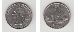 QUARTER  DOLLAR - 2000 D - VIRGINIA 1788 - 1999-2009: State Quarters