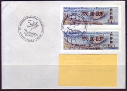 Atm, Lisa2, PLI De + 20 G, FDC, 0,80€+ Comp.0,80,  64éme Ass. Gén. De PHILAPOSTEL Et Le Cinquantenaire Du Pont D´Oléron. - 2010-... Illustrated Franking Labels