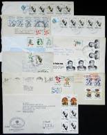 Lot Of 9 Covers Mailed Between 1983/1996, With Mixed Postages In Different Currencies, For Example $ With $a, $a... - Lettres & Documents