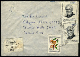 Express Cover Sent To Buenos Aires On 24/JUN/1980 With Postmark Of "EST Nº4 FUNES" (Santa Fe), With INFLA... - Lettres & Documents