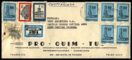 Registered Cover Mailed To Buenos Aires In 1980 With Postmark Of "ESTAFETA 24 TUCUMAN", And INFLA Postage Of... - Lettres & Documents