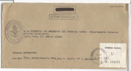 ARGENTINA CC CORREO OFICIAL NAVAL BASE NAVAL USHUAIA - Officials