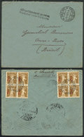 Cover Sent From Chaux-de-Fonds To Ouro Preto (Brazil) On 31/OC/1921, Sent By Mistake To BOLIVIA, It Was Rerouted... - Andere & Zonder Classificatie