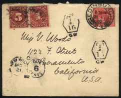 Cover Sent From Edinburgh To USA On 11/DE/1902 Franked With 1p. Postage That Was Insufficient, With Due Marks, On... - Andere & Zonder Classificatie