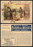 Extraction Of Pulque (Mexico): Old Trading Card With Advertising For PERNOT Biscuits, Minor Defects, Rare! - Andere & Zonder Classificatie