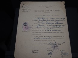 GUINEE FRANCAISE - Timbre Fiscal Sur Document - Trés Rare Pour Cette Ancienne Colonie Française - A Voir - Lot N°16415 - Covers & Documents