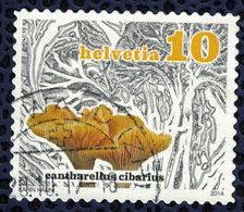 Suisse 2014 Oblitéré Used Cantharellus Cibarius Champignon Girolle - Used Stamps