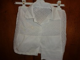 Plastron Epaule A Epaule 35cm Broderie Anglaise - 1940-1970