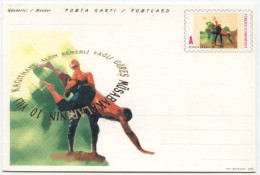 TURQUIE,TURKEI,TURKEY LUBRICATION WRESTLING POSTCARD - Entiers Postaux