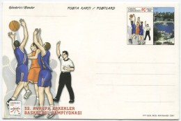 TURQUIE,TURKEI,TURKEY WORLD MEN'S BASKETBALL CHAMPIONSHIP - Postal Stationery